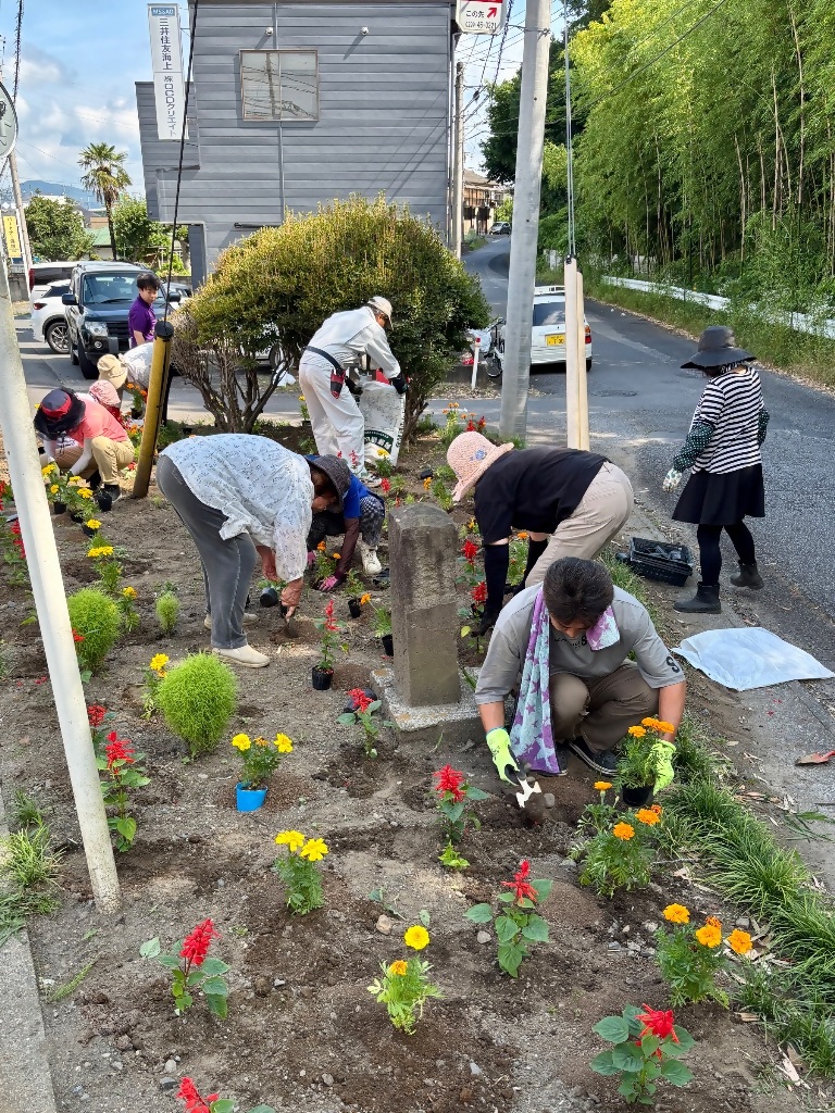 花壇植え替えトリミング