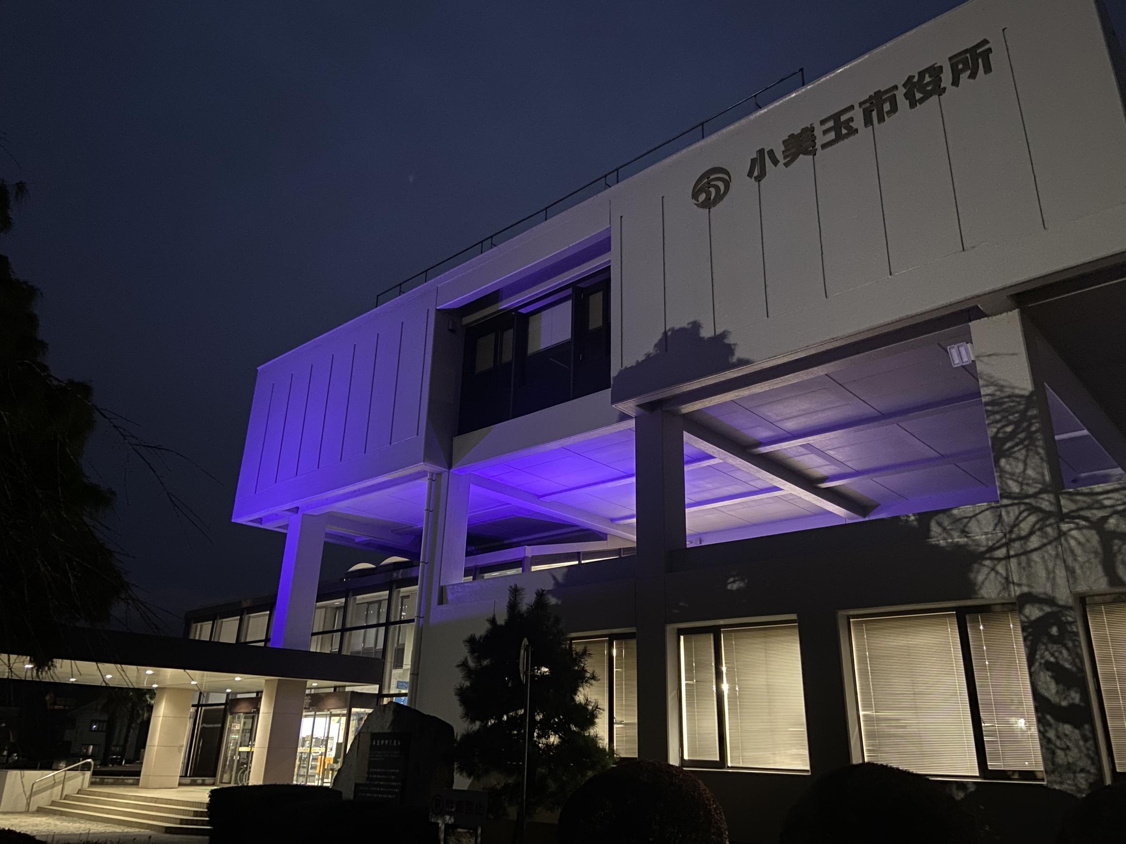 パープルライトアップ パープルライトアップ