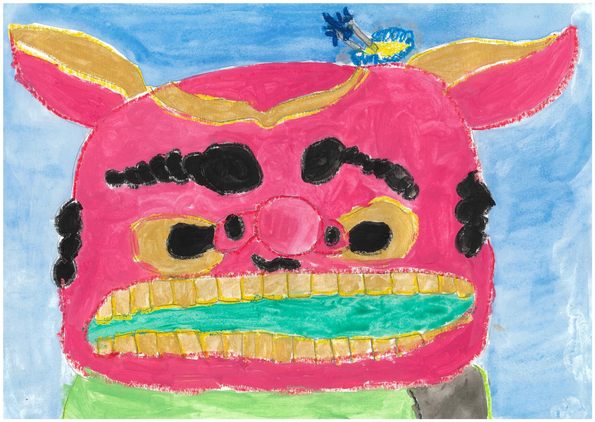 石岡市立園部小1年 酒井理綺 石岡市立園部小1年 酒井理綺