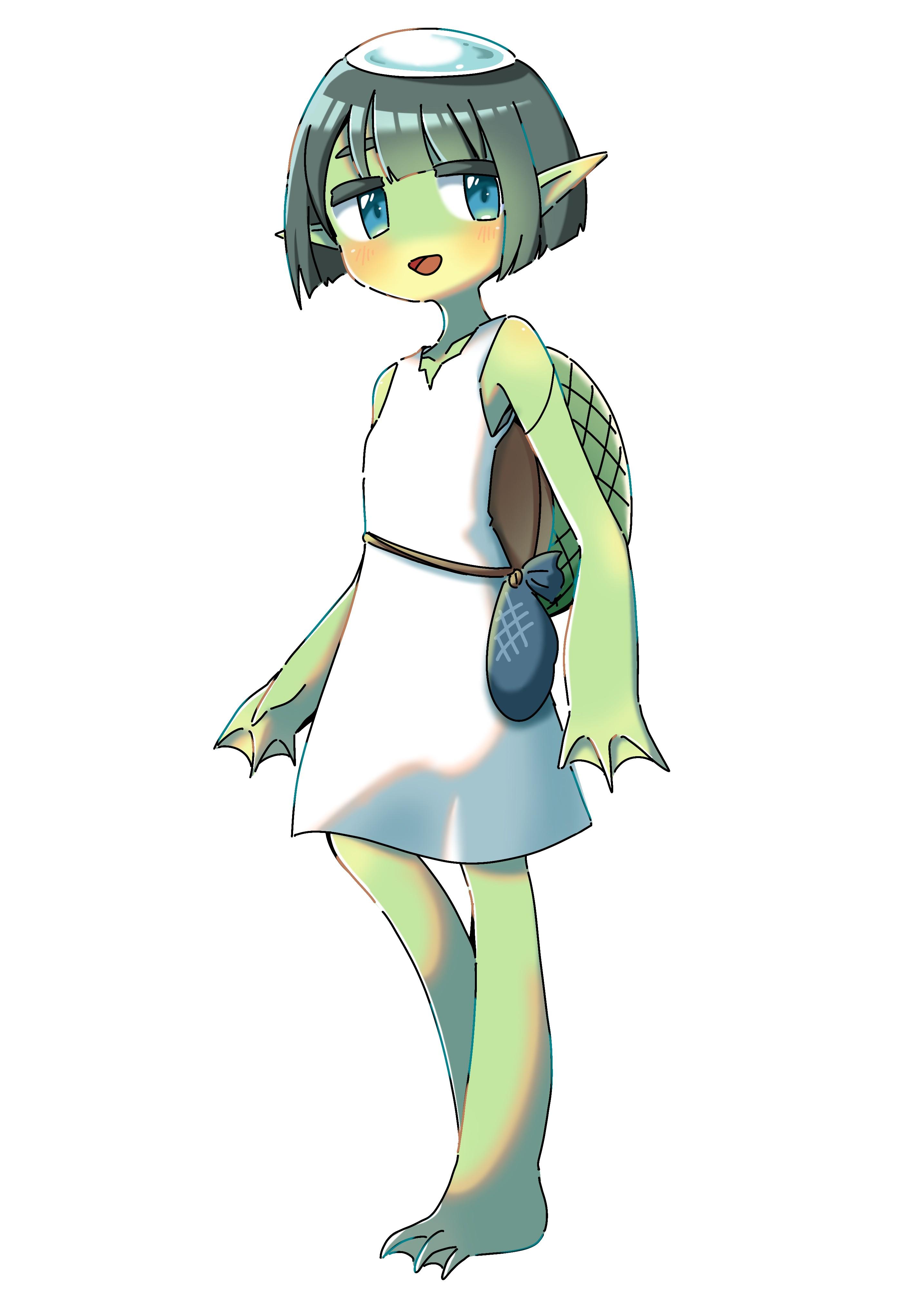 河童イラスト(1)(jpg)