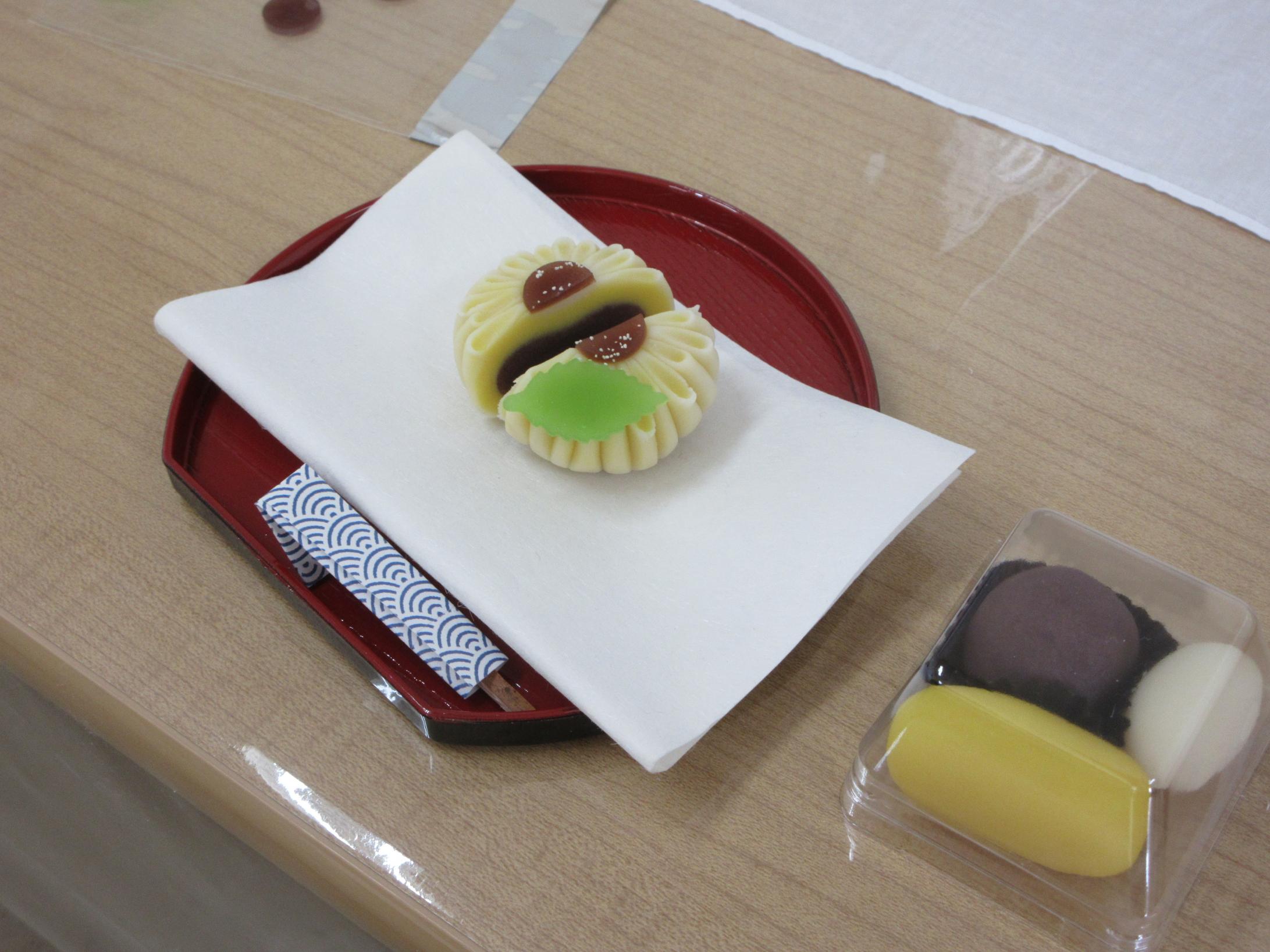 完成した和菓子